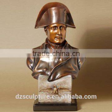 Life Size French Leader Napoleon Bronze Bust Sculpture photo-2