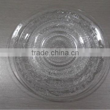 premium clear glass plate