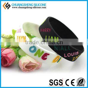 Embossed or Debossed Customer Logo Smart Silicone Bangles photo-4