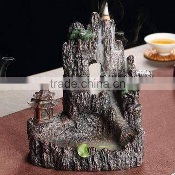 The Water Curtain Cave Backflow Burner Creative Resin Incense Burner photo-4