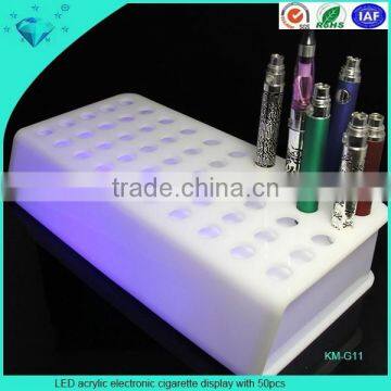 LED acrylic electronic cigarette display with 50pcs