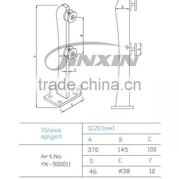 JINXIN Clamp For Frameless Glass Railing/Glass Railing Clamp photo-2