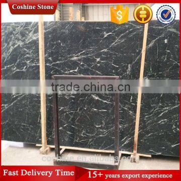 2017 Project use green marble slab kitchen wall