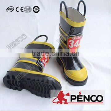 Fire Fight Fashion Boots Rubber Retardant Safety Oilproof Acid Resistant Waterproof Steel Toe Caps Ankle photo-4