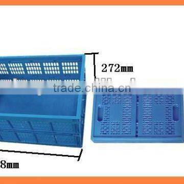 Plastic perforated folding crate