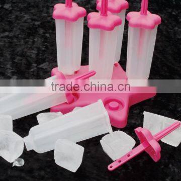 Hotsale Customized LOGO Flower Shape Plastic Popsicle Mold photo-6