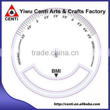 Custom Four Color Imprinted Plastic 2 Wheel BMI Calculator photo-2