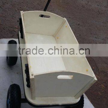 foldable wooden baby cart for garden