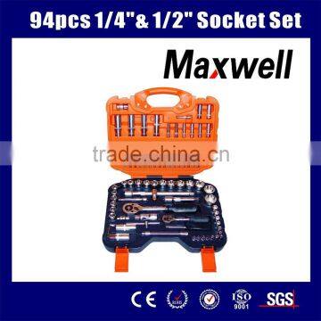 94pcs 1/4"& 1/2" Socket Set High Quality