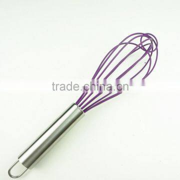 13044 Whisk Silicone Milk and Egg Whisk Heat Resistant Non-Stick With Stainless Steel Handle photo-3