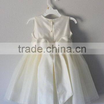 Perfect Special Occasion Flower Kids Girls Dress With Tulle Skirt Girls Tutu Dress Bow At Back Beautiful Model 2016 HSD5838 photo-2