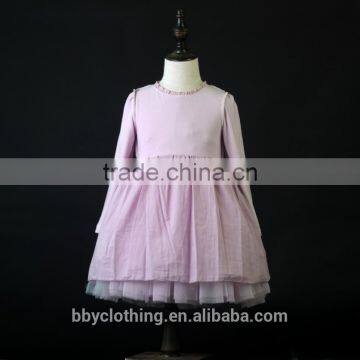 Kids Girls Boutique Dress 2017 Autumn Embroidered Princess Flower Dress for Weddings Baby Girl White Party Dress 4-8 Year photo-4