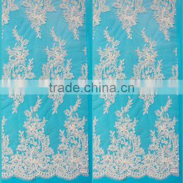 Alibaba african lace dress fabric for wedding dress bridal gown