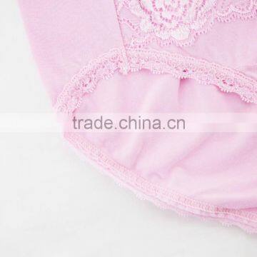Pink 95% Cotton 5% Spandex With Lace Sexy Fancy Woman Underwear photo-4