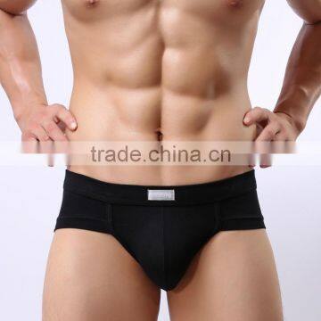 MGOO High Quality Bamboo Cotton Modal Brief For Man Plain Underwear Armour Brief Penis MB021 photo-3