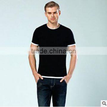 High Quality Fake Two Piece Men's t Shirt Design New Summer Men t Shirt