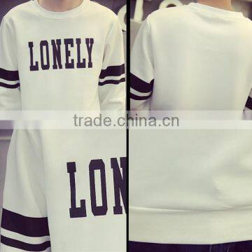 Cheap Printed Round Neck Long Sleeve Oversized Cool Men's Plain Printed Pullover Sweater Hoodie photo-3