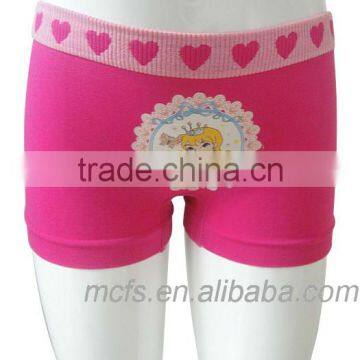 2012 Hot sale new design comfortable girls' boxer shorts/seamless underwear