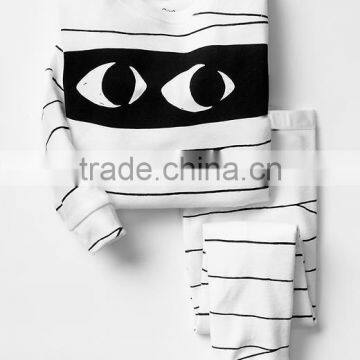 S32671W High Quality 100% Cotton Soft Wear Cartoon High Printed Kid's Pajamas Children Sleepwear photo-2