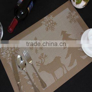 Eco-friendly Plain PVC Christmas Placemats