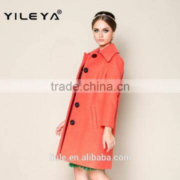 High Fashion Winter Plain Luxury Elegant Women Long Coat Turkey, Women Model Coat photo-3