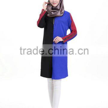 2017fashion Islamism Girl's Top Casual Chiffon Shirt Long Sleeve Blouses Tops Muslim Women Wholesale Price From China photo-4