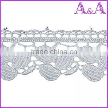 Pretty Ladies Embroidery Cotton Flower Lace Trim Black Lace photo-2