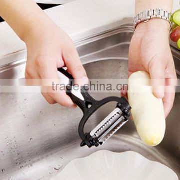 Stainless Potato Peeler Vegetable Slicer Cutter Kitchen Accessories 360 Degree Rotary Fruit Peeler Ultra Dual Julienne KC1092