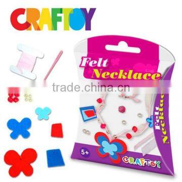Design your own DIY felt jewelry Felt Necklace Butterfly Cut price