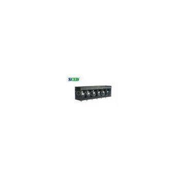 40A 600V PCB Barrier Terminal Block 13.00mm 2P - 18P , Right Angle Wire Inlet