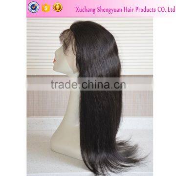 Factory Unprocessed Human Silky Straight 100 Brazilian Virgin Hair Full Lace Wigs With Baby Hair For Black Women photo-6