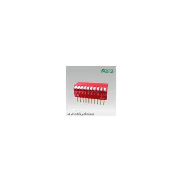 10 position piano type DIP switch