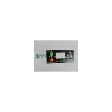 Embossed Push Button LED Membrane Switch , 3M Adhesive And LCD Window