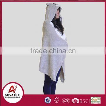 polyester fleece fabric plain fleece cute baby blanket