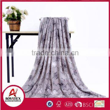 100 Polyester Christmas Snowflake Design Printed Flannel Fleece Blanket photo-2