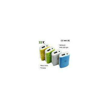 Mobile Phone / Ipad Tube Portable Power Bank 4400mAh With LED Light