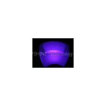 Purple LED Bar Stools Illuminated Chairs With On / Off Switch 97CM90CM72CM