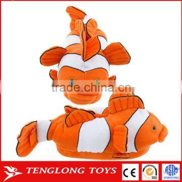 OEM approval cheap wholesale animal shaped realistic looking fish slippers