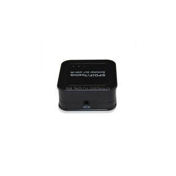 Digital optical 3x1 audio switcher with IR remote control