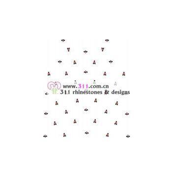 311 Front Hot-fix Heat Transfer Rhinestone Motif Design1
