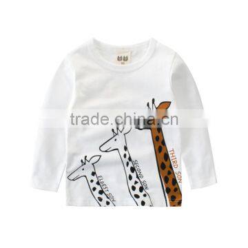 Autumn Kids Baby Children Cartoon Cotton T-shirt Boys Tees Clothes