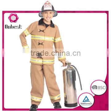 Onbest fireman uniform halloween&carnival career costume with fire extinguisher for boys