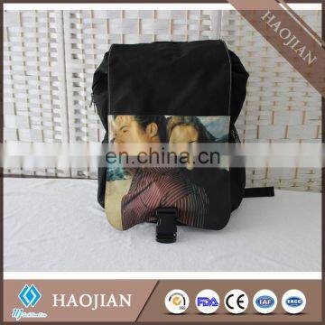 Sublimation printing backpack cheap backpack black sport bag