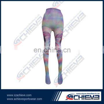 Dolphin printed cute tights leggings ocean colorful patterned leggings for lady