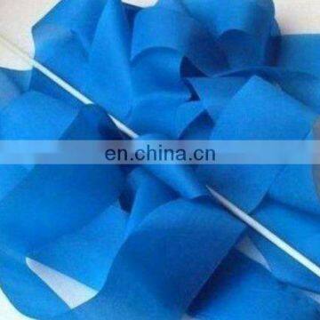 High quality dark blue slik rhythmic gymnastics ribbons with fiberglass stick