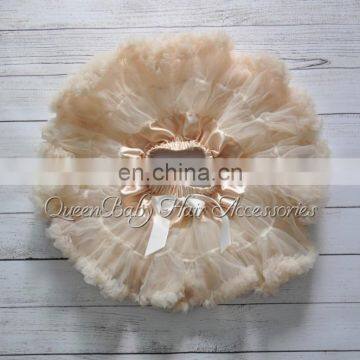 Champagne Fluffy Pettiskirt Baby Girl Pettiskirt Couture Pettiskirt
