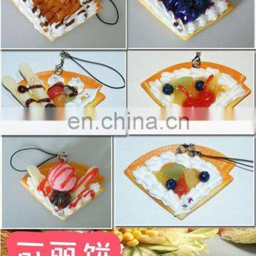 simulation food phone keychain/Artificial Crepes key chain MK-0017