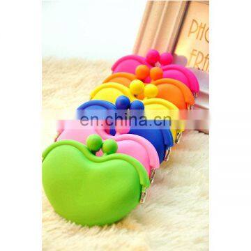 Hot-sale Heart shaped Silicone coin Wallet for promotion gift