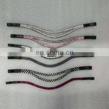 Leather crystal Browbands