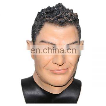 Genuine Latex Rubber Famous Football Star Mask for Halloween & Party